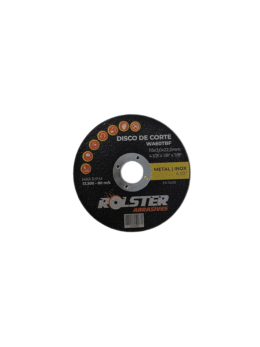 Disco de Corte 4.1/2 X 1/8 X 7/8″ (115 X 3,0 X 22,23mm) – Metal e Inox