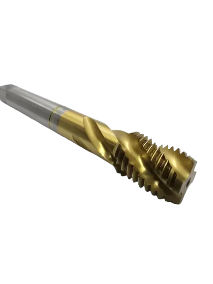 Macho Máquina M DIN 376 Canal Helicoidal M20 X 2,50 com Cobertura de TICN