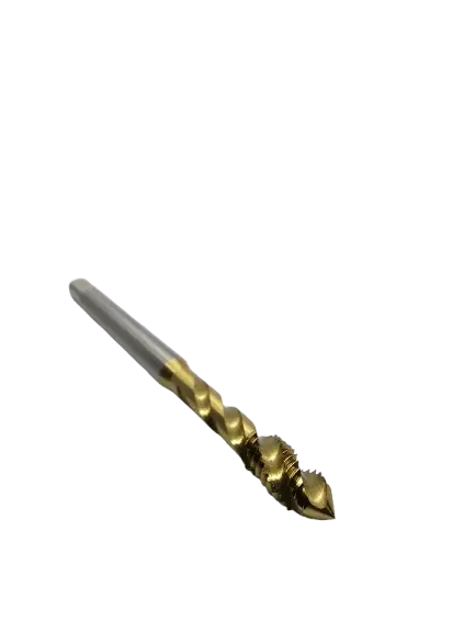 Macho Máquina M DIN 371 Canal Helicoidal M6 X 1,00 com Cobertura de TICN